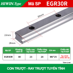 Ray trượt vuông tiêu chuẩn EGR30