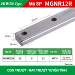Ray trượt vuông mini MGNR12R (Hiwin type)