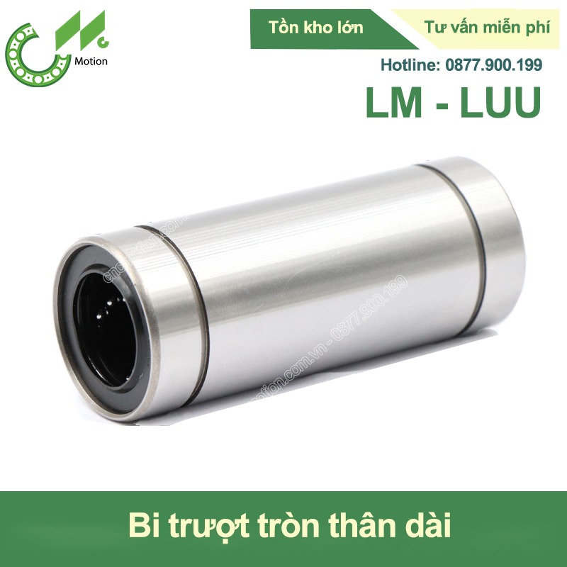 Con trượt tròn thân dài LM-LUU (Bi trượt tròn)