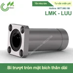 Con trượt tròn mặt bích vuông thân dài LMK-LUU (Bi trượt tròn)