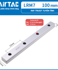 Ray trượt vuông mini tiêu chuẩn - gá dưới LRM7RLX100HT ( MGR7T 100mm )