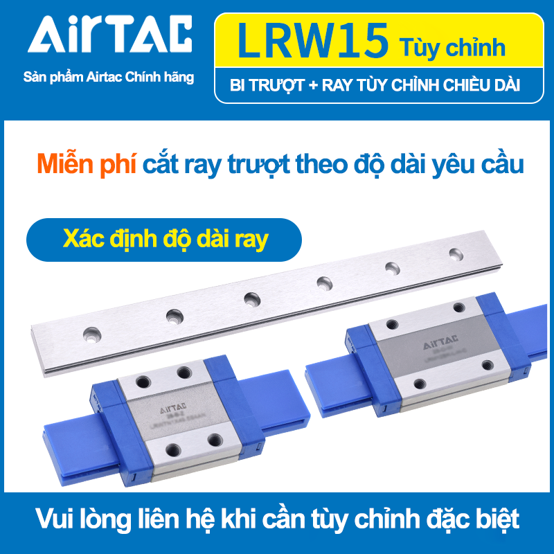 Con trượt vuông LRW15- Airtac ( MGW15)