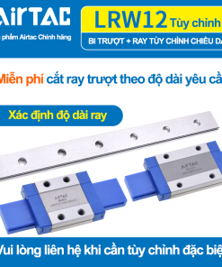 Con trượt vuông mini bản rộng tiêu chuẩn LRW12BKLH ( MGW12H  )
