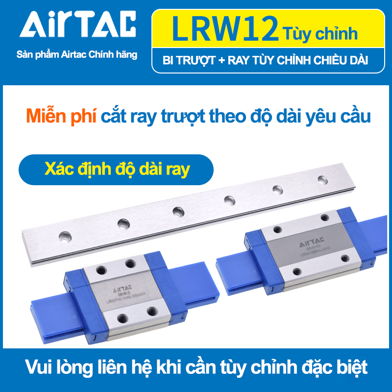 Con trượt vuông LRW12- Airtac ( MGW12)