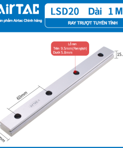 Ray trượt vuông tiêu chuẩn (4m) LSD20RLx4000N ( EGR20R 4000C )