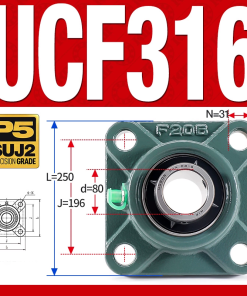 Gối đỡ vòng bi UCF316 (Dày nặng - Đường kính trong 80 mm)