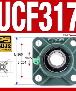 Gối đỡ vòng bi UCF317 (Dày nặng - Đường kính trong 85 mm)
