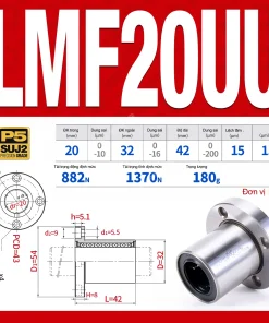 Con trượt tròn mặt bích tròn thân ngắn LMF25UU (Bi trượt tròn)