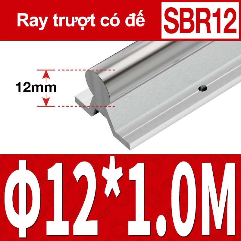 Thanh trượt tròn có đế SBR12 (1M) (Ray trượt tròn có đế) Thanh trượt tròn có đế SBR12 (1M) (Ray trượt tròn có đế)