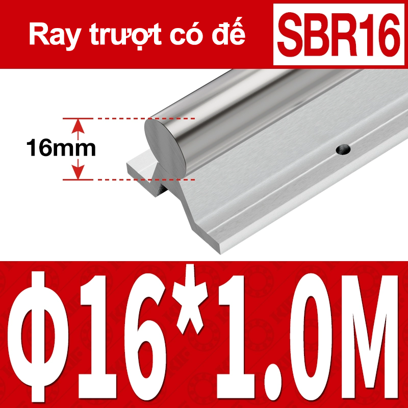 Thanh trượt tròn có đế SBR16 (1M) (Ray trượt tròn có đế) Thanh trượt tròn có đế SBR16 (1M) (Ray trượt tròn có đế)
