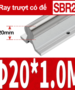 Thanh trượt tròn có đế SBR20 (1M) (Ray trượt tròn có đế)