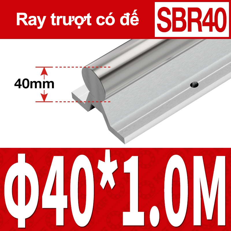 Thanh trượt tròn có đế SBR40 (1M) (Ray trượt tròn có đế) Thanh trượt tròn có đế SBR40 (1M) (Ray trượt tròn có đế)