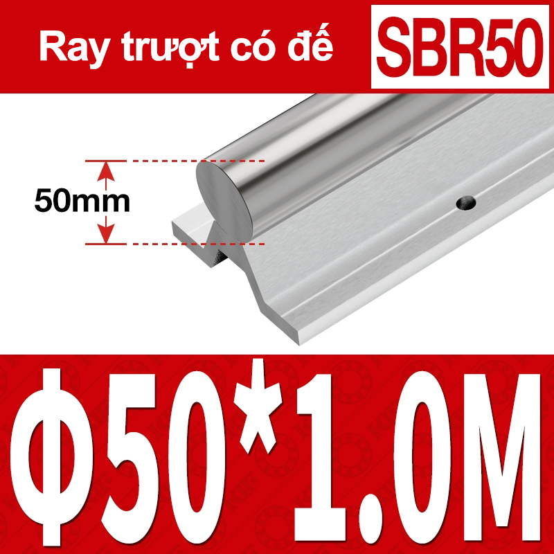 Thanh trượt tròn có đế SBR50 (1M) (Ray trượt tròn có đế) Thanh trượt tròn có đế SBR50 (1M) (Ray trượt tròn có đế)