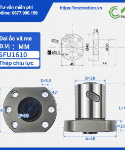 Đai ốc vít me SFU1610