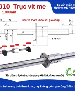Trục vít me SFU2020 (1M) (Vít me)