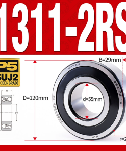 Vòng bi - bạc đạn tự lựa 1311-2RS  (Phớt cao su - 55*120*29 mm)