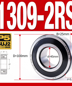 Vòng bi - bạc đạn tự lựa 1309-2RS  (Phớt cao su - 5*100*25 mm)