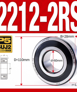 Vòng bi - bạc đạn tự lựa 2212-2RS  (Phớt cao su - 60*110*28 mm)