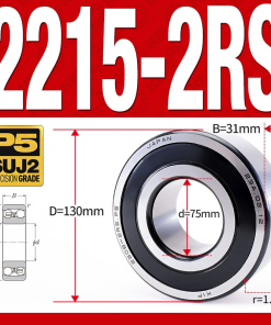 Vòng bi - bạc đạn tự lựa 2215-2RS  (Phớt cao su - 75*130*31 mm)