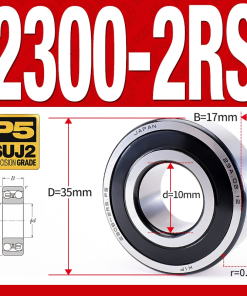 Vòng bi - bạc đạn tự lựa 2300-2RS  (Phớt cao su - 10*35*17 mm)