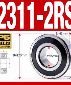 Vòng bi - bạc đạn tự lựa 2311-2RS  (Phớt cao su - 55*120*43 mm)