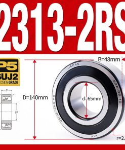 Vòng bi - bạc đạn tự lựa 2313-2RS  (Phớt cao su - 65*140*48 mm)