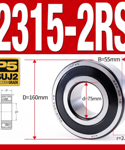 Vòng bi - bạc đạn tự lựa 2318-2RS  (Phớt cao su -  90*190*64 mm)