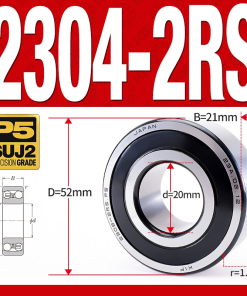 Vòng bi - bạc đạn tự lựa 2304-2RS  (Phớt cao su - 20*52*21 mm)