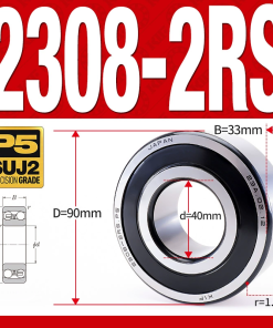 Vòng bi - bạc đạn tự lựa 2308-2RS  (Phớt cao su - 40*90*33 mm)