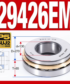 Vòng bi đĩa bay chặn trục - bạc đạn cà na chặn trục 29426M (lồng cách bi Đồng -  130*270*85 mm)