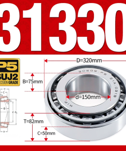 Vòng bi côn 1 dãy bi - bạc đạn bánh xe 31330 (Kích thước -  150*320*82 mm)