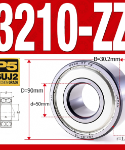 Vòng bi - bạc đạn 3210-ZZ  (Phớt kim loại -  50*90*30.2 mm)