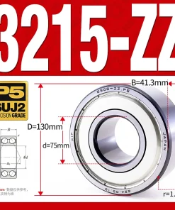 Vòng bi - bạc đạn 3214-ZZ  (Phớt kim loại - 70*125*39,7 mm)