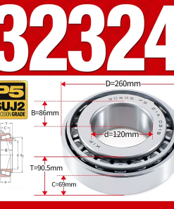 Vòng bi côn 1 dãy bi - bạc đạn bánh xe 32324 (Kích thước -  120*260*90.5 mm)