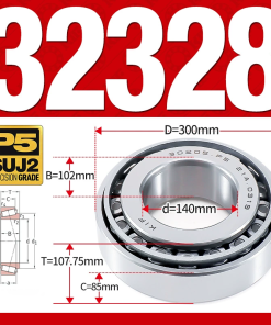 Vòng bi côn 1 dãy bi - bạc đạn bánh xe 32328 (Kích thước -  300*107,75 mm)
