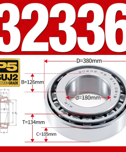 Vòng bi côn 1 dãy bi - bạc đạn bánh xe 32336 (Kích thước -  80*380*134 mm)