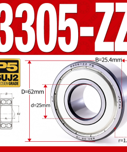 Vòng bi - bạc đạn 3305-ZZ  (Phớt kim loại - 25*62*25.4 mm)