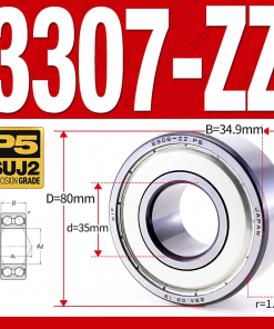 Vòng bi - bạc đạn 3307-ZZ  (Phớt kim loại - 35*80*34.9 mm)