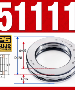 Vòng bi - bạc đạn 51111 (Chặn trục - 55*78*16 mm)