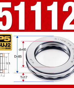 Vòng bi - bạc đạn 51112 (Chặn trục - 60*85*17 mm)