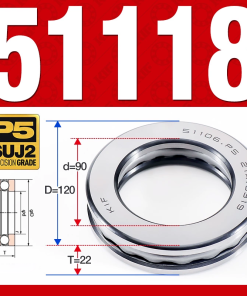 Vòng bi - bạc đạn 51118 (Chặn trục - 90*120*22 mm)