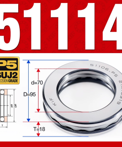 Vòng bi - bạc đạn 51114 (Chặn trục - 70*95*18 mm)