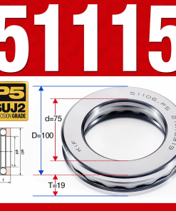 Vòng bi - bạc đạn 51115 (Chặn trục - 75*100*19 mm)