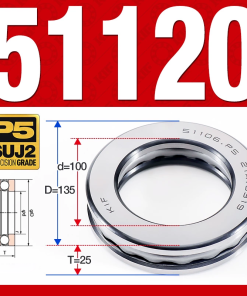 Vòng bi - bạc đạn 51120 (Chặn trục - 100*135*25 mm)