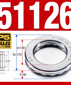 Vòng bi - bạc đạn 51126 (Chặn trục - 130*170*30 mm)