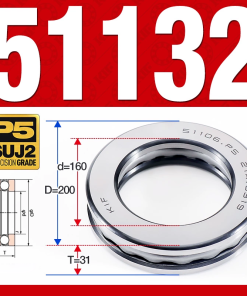 Vòng bi - bạc đạn 51132 (Chặn trục - 160*200*31 mm)