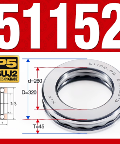 Vòng bi - bạc đạn 51152 (Chặn trục - 260*320*45 mm)