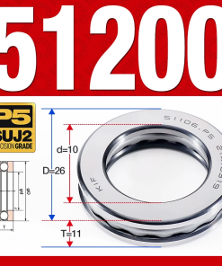 Vòng bi - bạc đạn 51200 (Chặn trục - 10*26*11 mm)