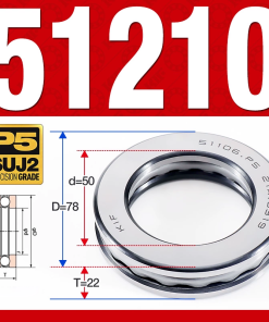 Vòng bi - bạc đạn 51210 (Chặn trục - 50*78*22 mm)