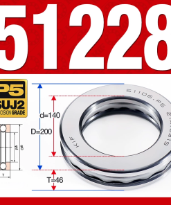 Vòng bi - bạc đạn 51228 (Chặn trục - 140*200*46 mm)